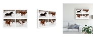 Trademark Global Monte Nagler Four Horses in Winter Canvas Art - 20" x 25"